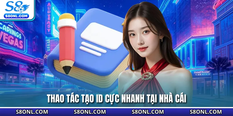 Thao tác tạo ID cực nhanh tại nhà cái